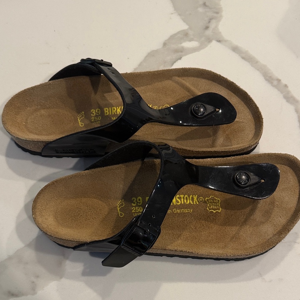 Birkenstock Women's Black Patent Sandals